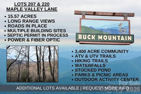 Tbd Maple Valley Lane active home in Buck Mountain, Purlear, NC