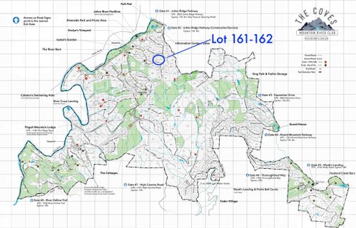 Lot 161 162 Rocky Falls Lane active home in The Coves Mountain River Club, Lenoir, NC