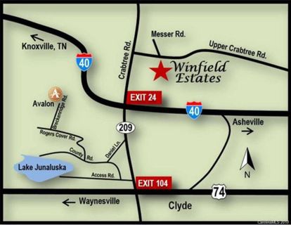Lot 18 R Covered Bridge Drive 18R sold home in Winfield Estates, Clyde, NC