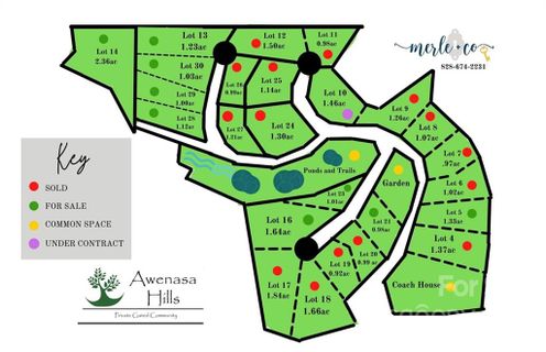 000 Trellem Trail Lot30 and 1/2 Lot 29 sold home in Awenasa Hills, Hendersonville, NC
