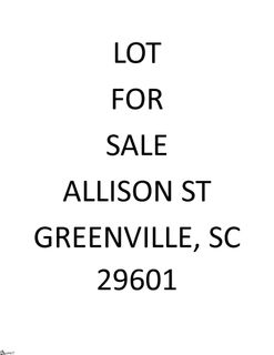 Allison Street Lot 1 sold home in Hampton-Pinckney Historic, Greenville, SC